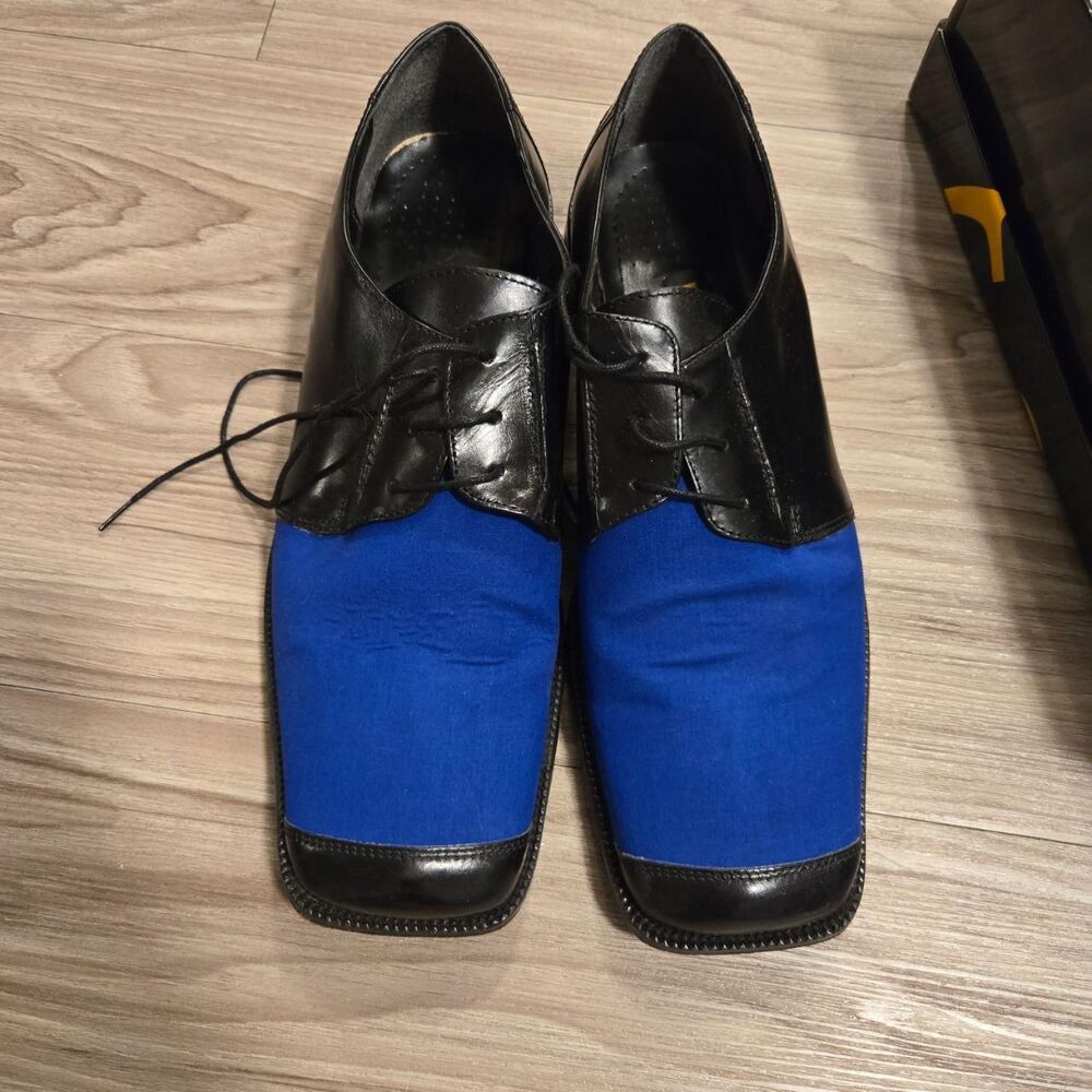 Stacy-adams Men's Black and Blue Loafers